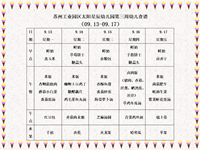 每周食谱（09.13-09.17）